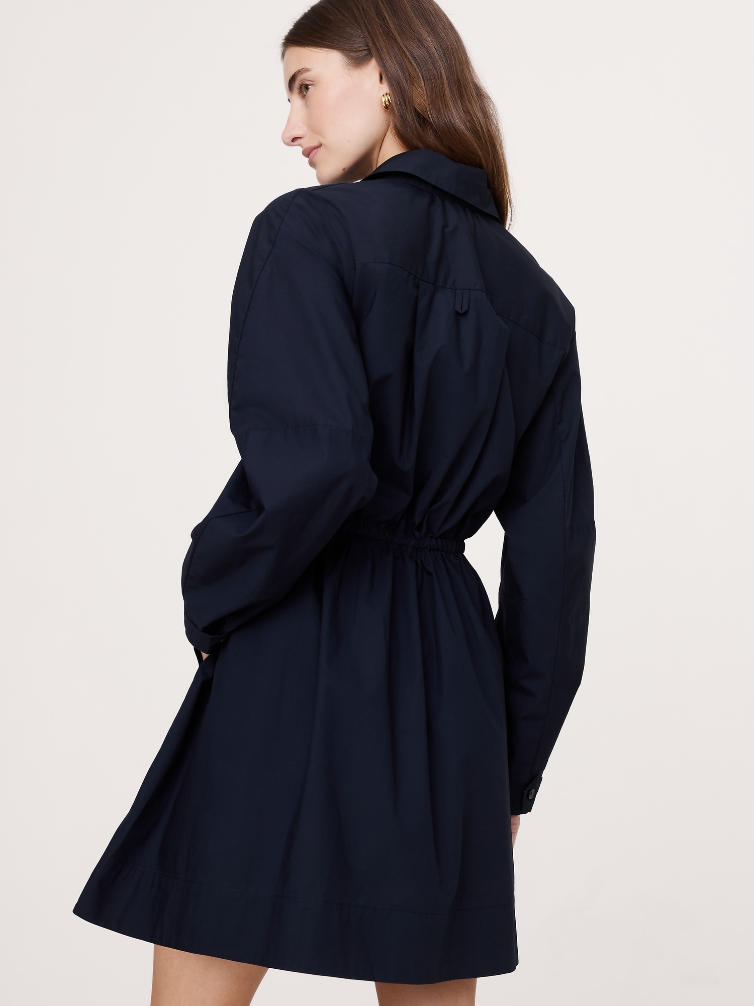 Image number 6 showing, Cotton Poplin Mini Shirtdress