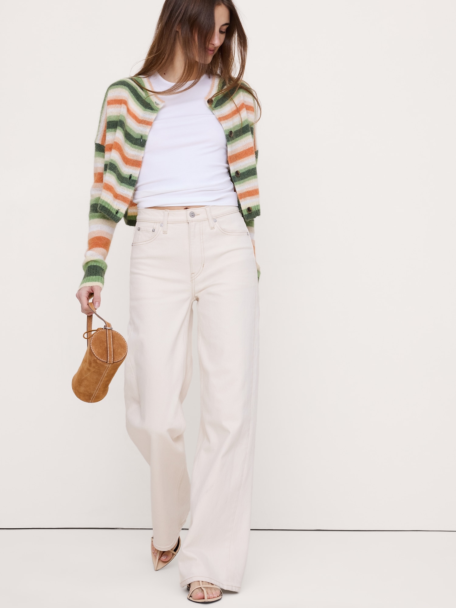 Image number 4 showing, Italian Alpaca-Blend Cropped Cardigan