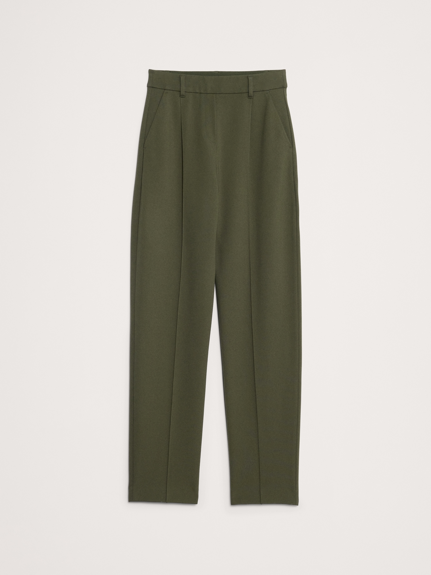 Image number 8 showing, High-Rise Tapered Drapey Ponte Pull-On Pant