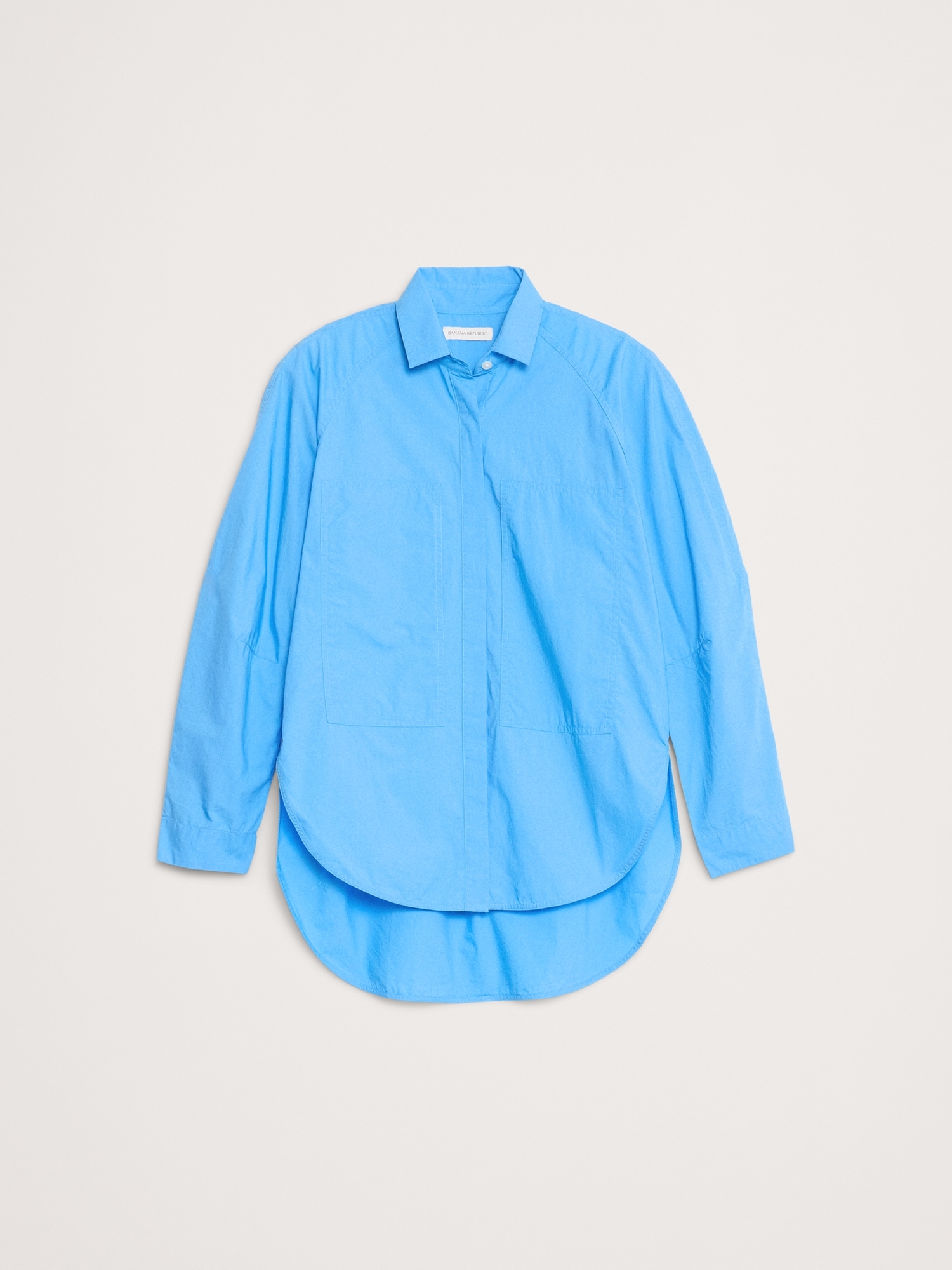 Image number 5 showing, Oversized Cotton Poplin Utility Pocket Shirt