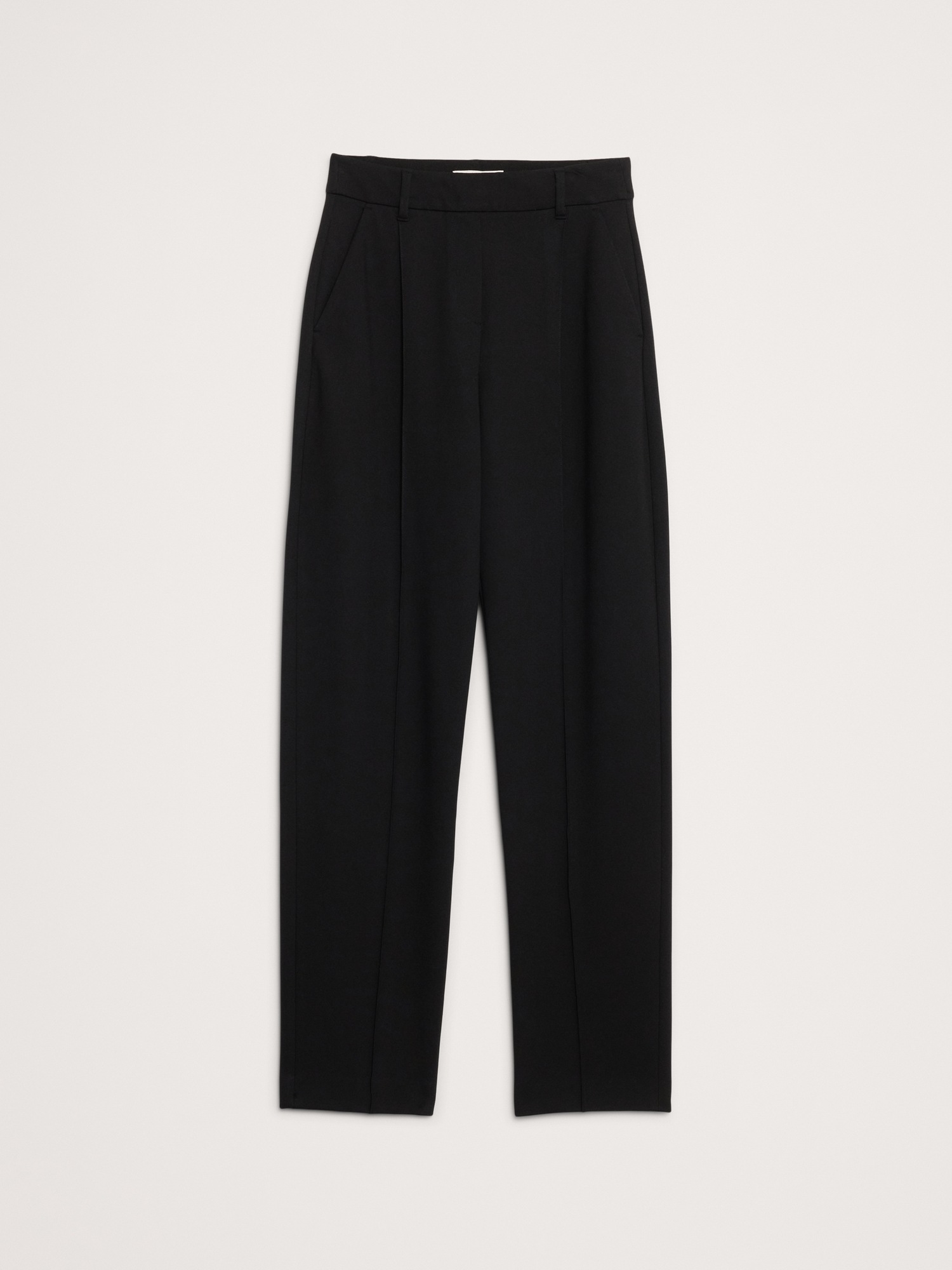 Женские брюки Banana Republic High-Rise Slim Drapey Ponte Pull-On Pant, цвет: Чёрный — фото 4