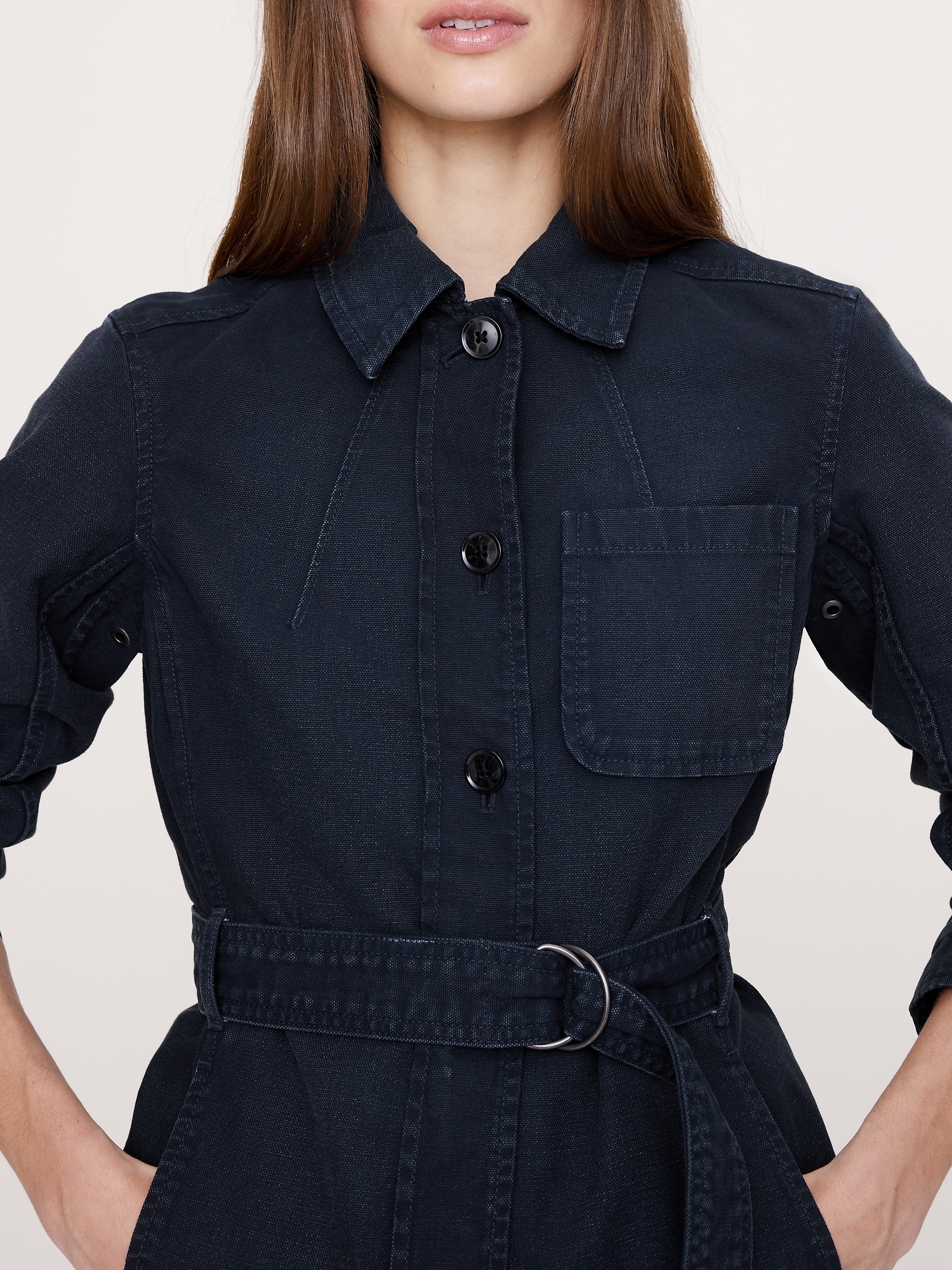 Image number 8 showing, Cotton Canvas Shirt Jacket