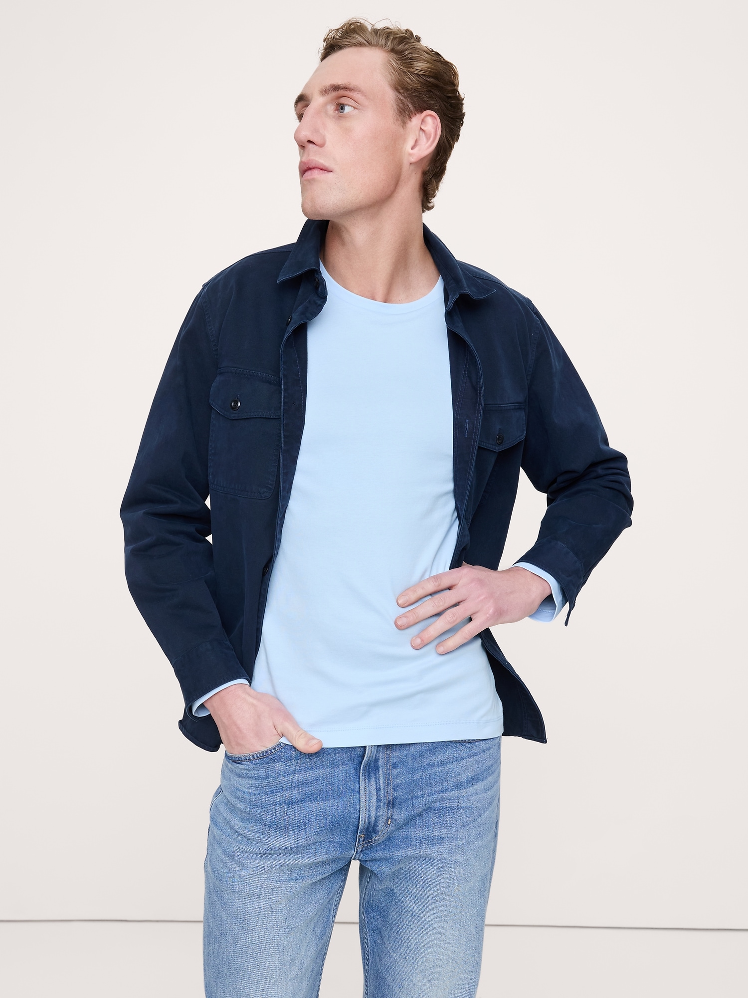 Image number 3 showing, Luxury-Touch Long-Sleeve T-Shirt