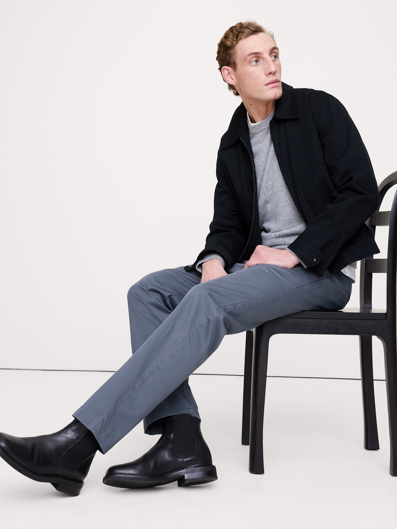 Image number 1 showing, Straight Lived-In Chino