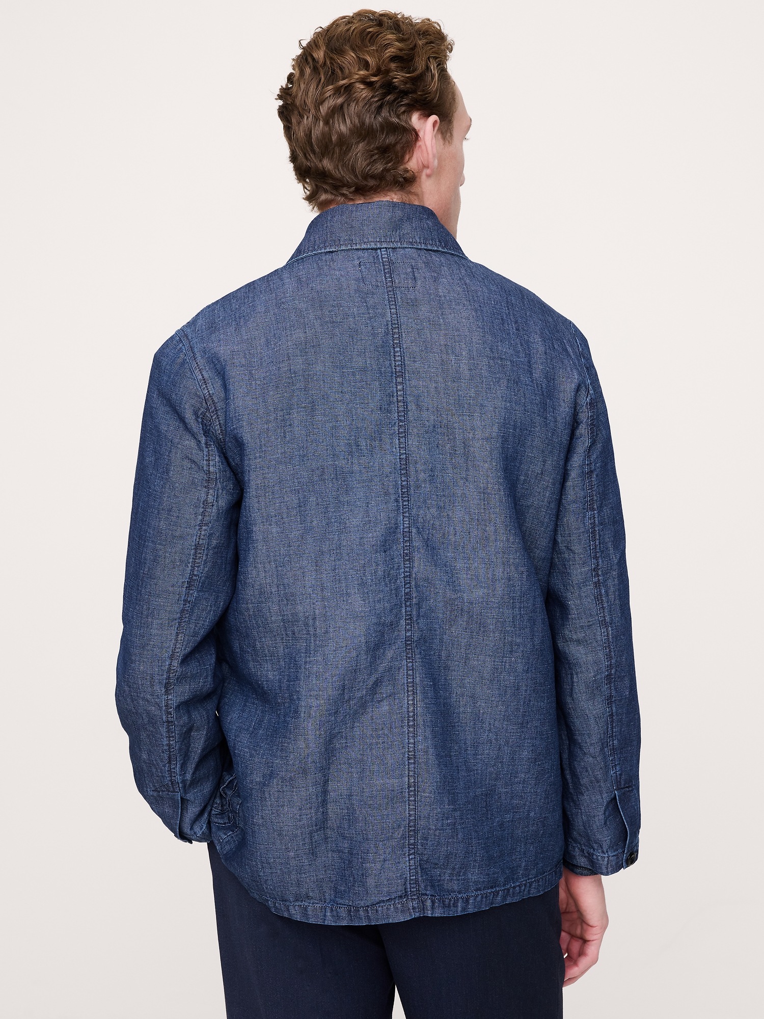 Мужская куртка Banana Republic Chambray Walking, цвет: Индиго синий — фото 2
