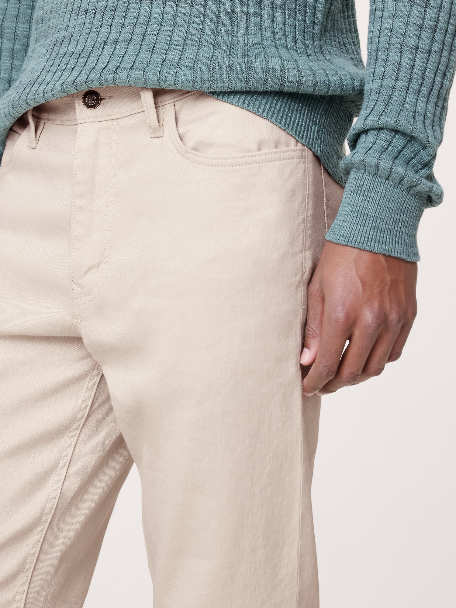 Image number 3 showing, Slim Linen-Cotton Traveler Pant