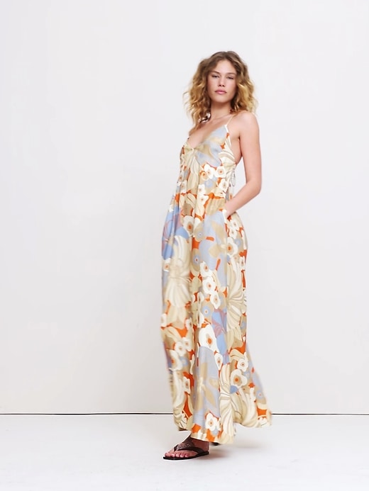 banana republic printed mesh maxi dress 817760002 Mesh Maxi Dress