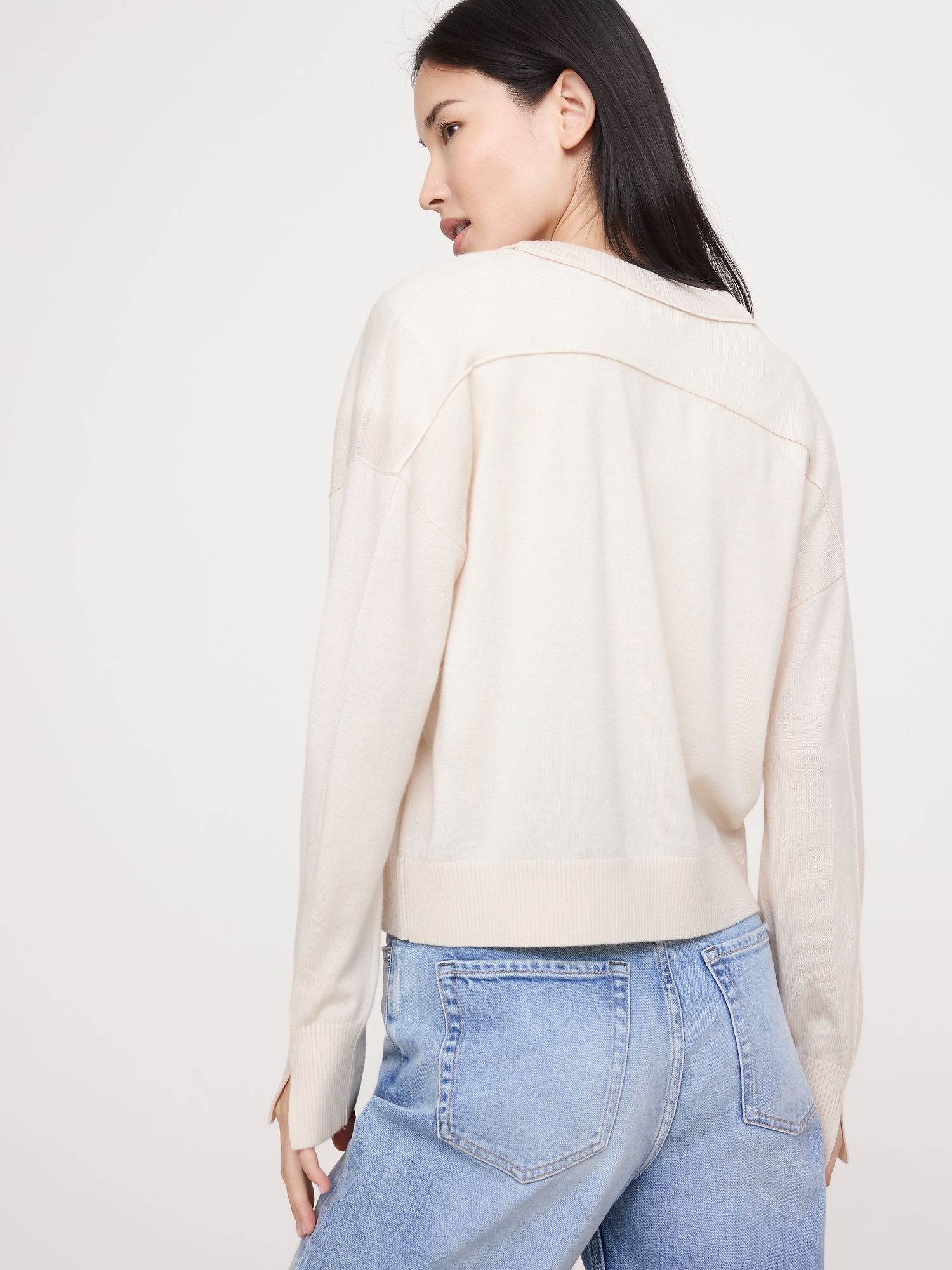 Image number 2 showing, Merino V-Neck Sweater