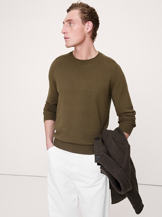 Cotton Crew-Neck Sweater