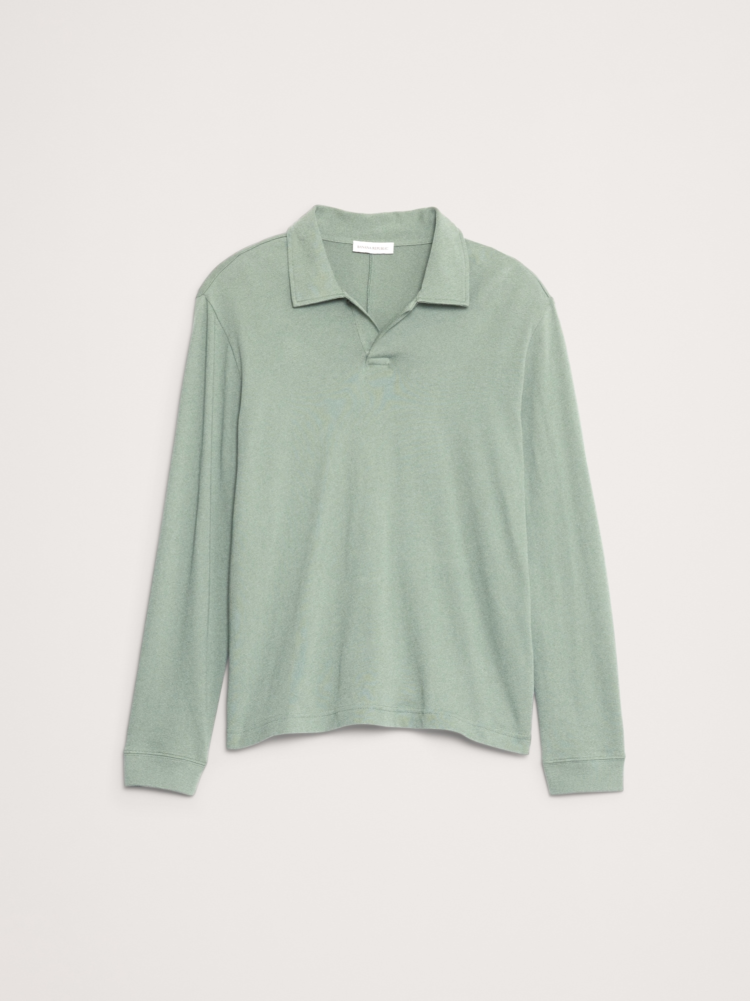 Image number 4 showing, Cotton Jersey Long-Sleeve Polo