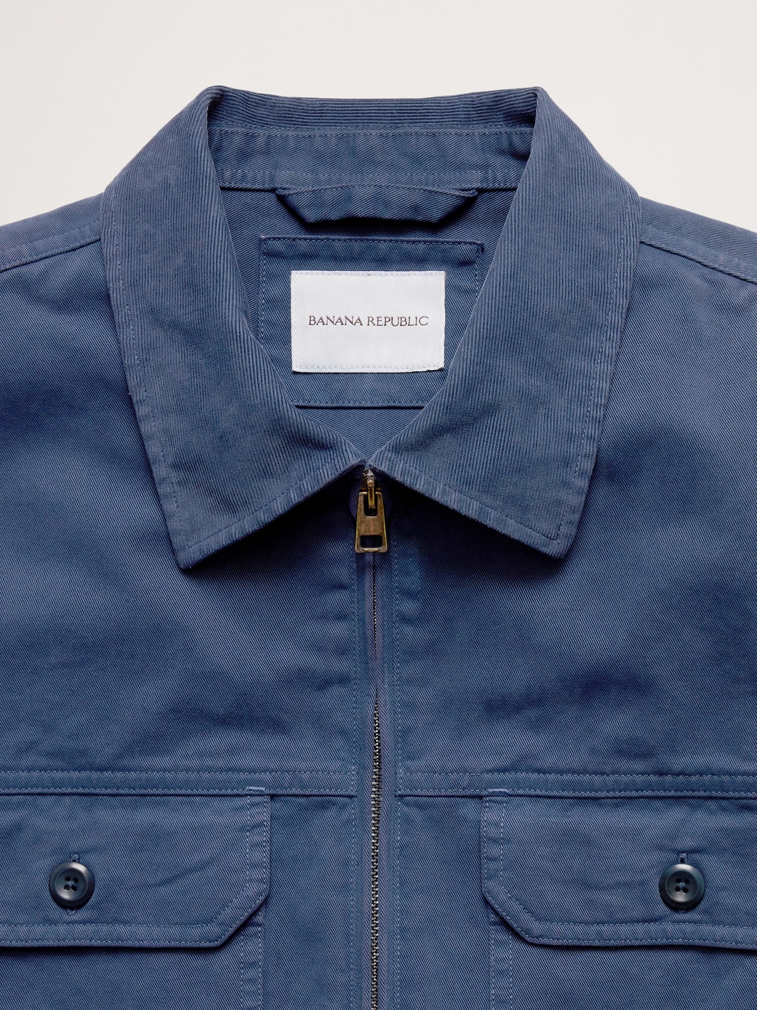 Image number 5 showing, Cotton Twill Mechanic's Jacket with Corduroy Collar