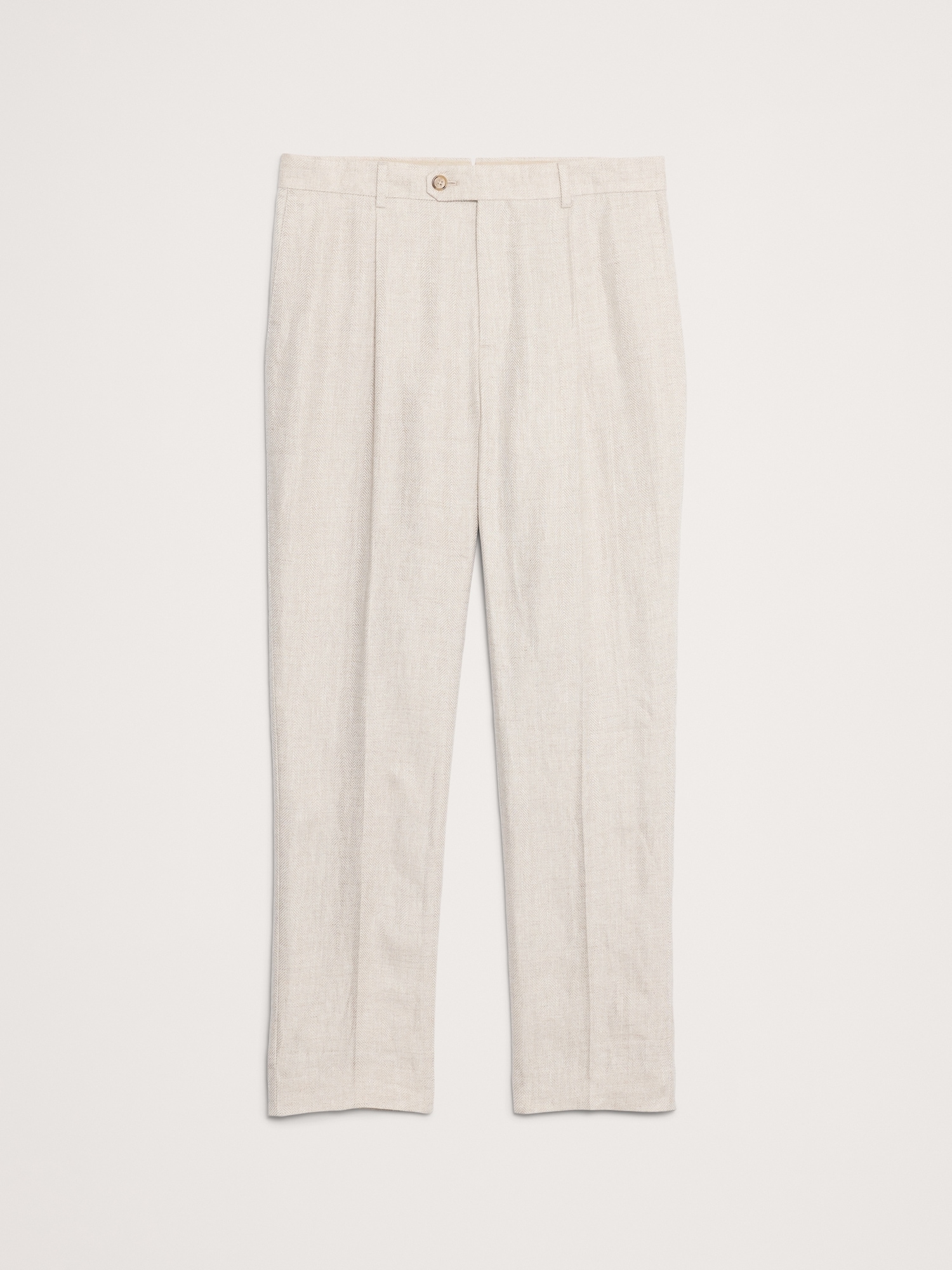 Image number 5 showing, Slim Herringbone Linen Suit Pant