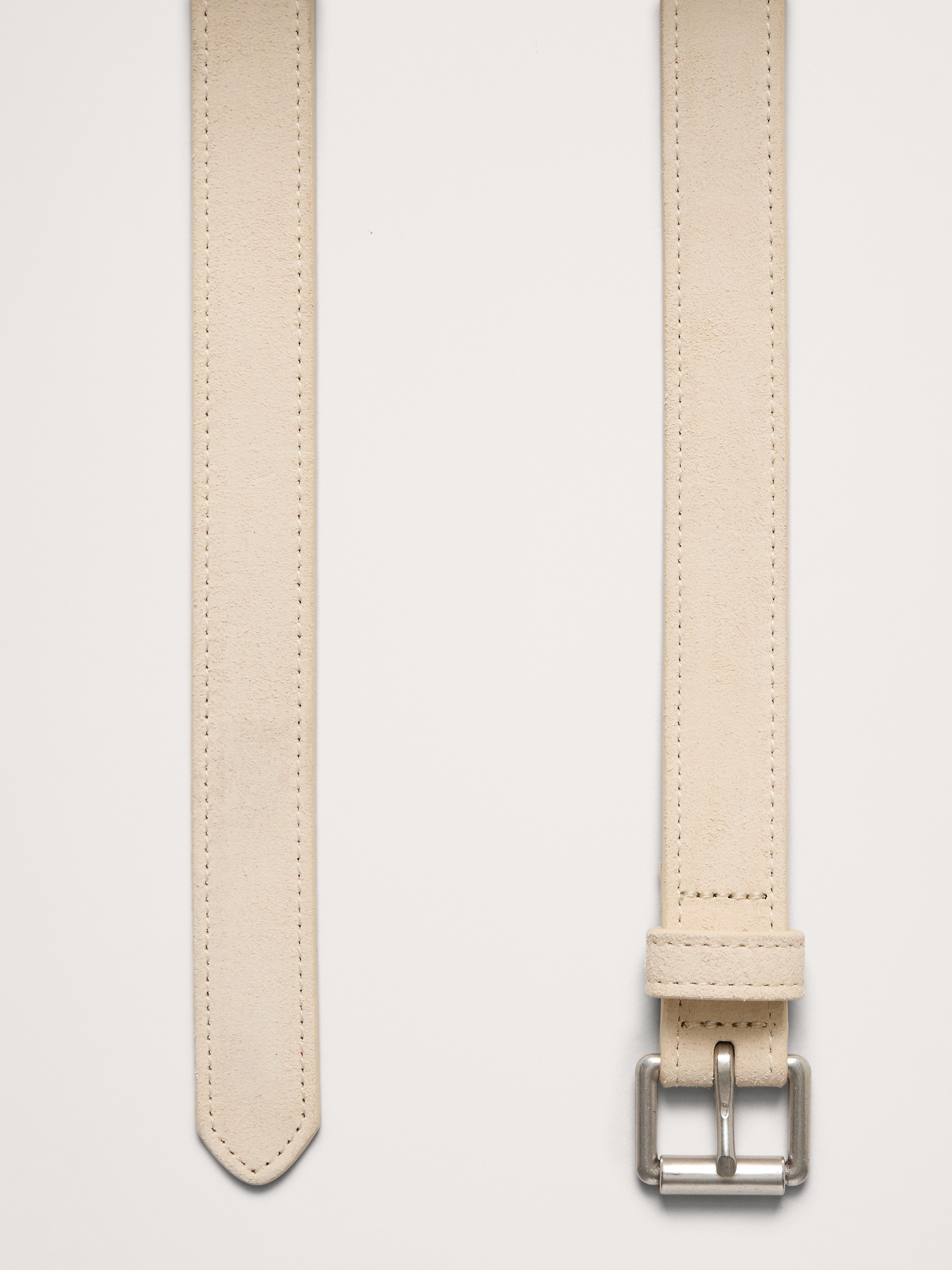 Женский ремень Banana Republic Suede Trouser Belt, цвет: Слоновая кость — фото 3