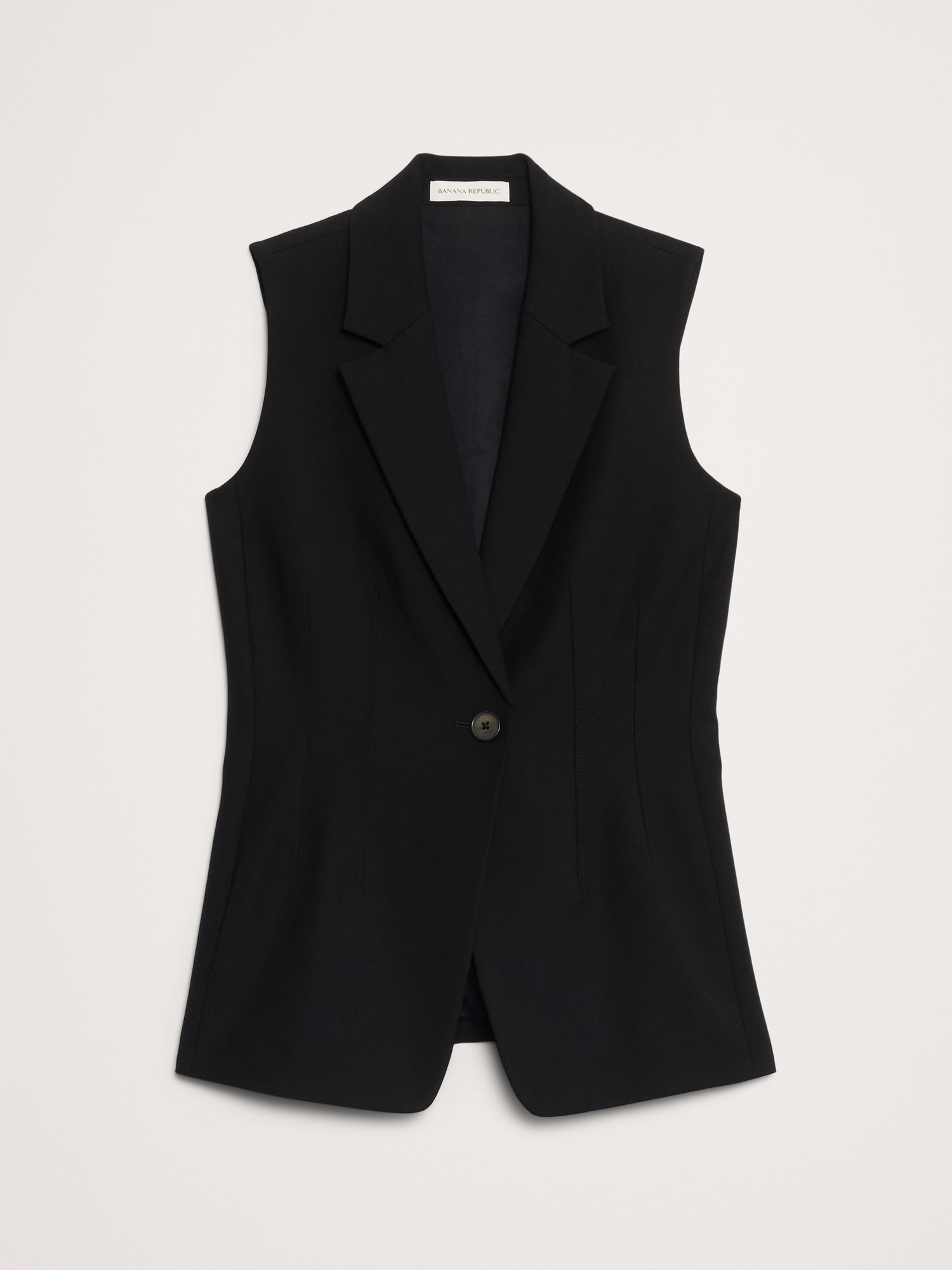 Женский жилет Banana Republic City Stretch Vest, цвет: Чёрный — фото 4