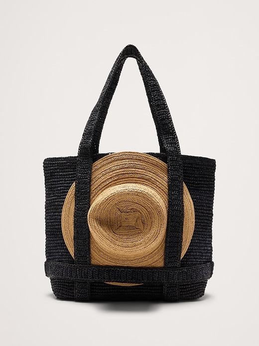 Straw Traveler Tote by Hat Attack | Banana Republic