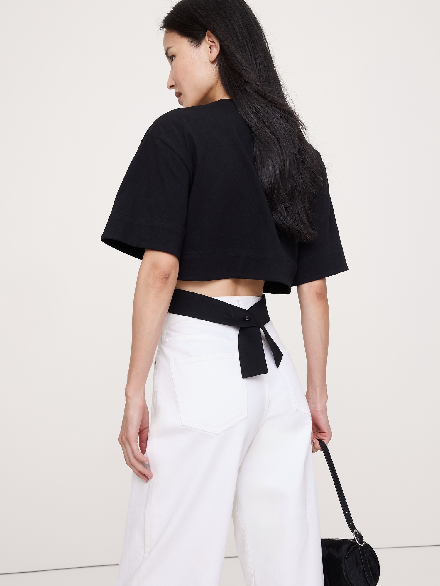 Image number 2 showing, Vintage Cotton Utility Wrap Top