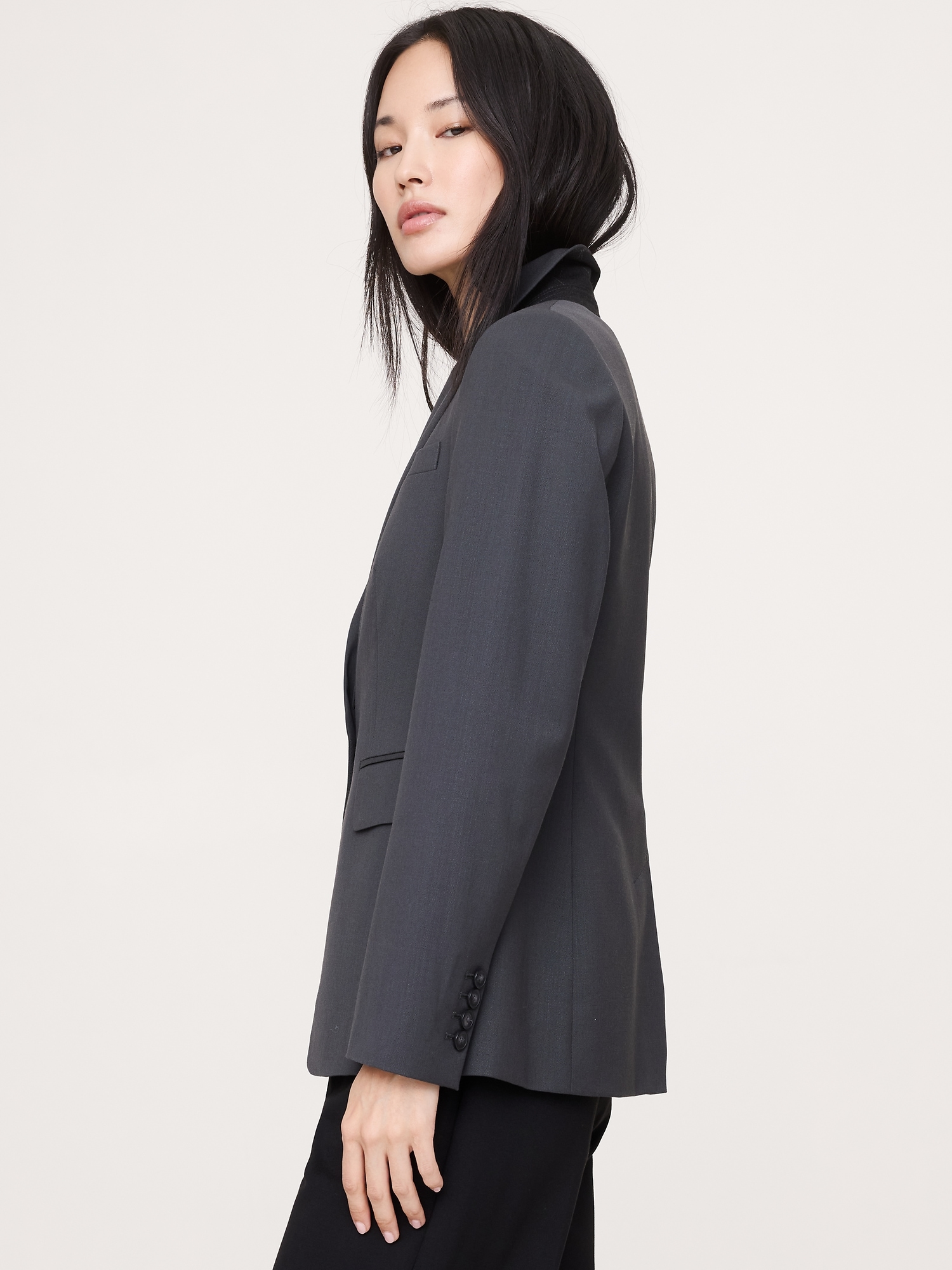 Image number 4 showing, Slim Italian Lightweight Wool Blazer