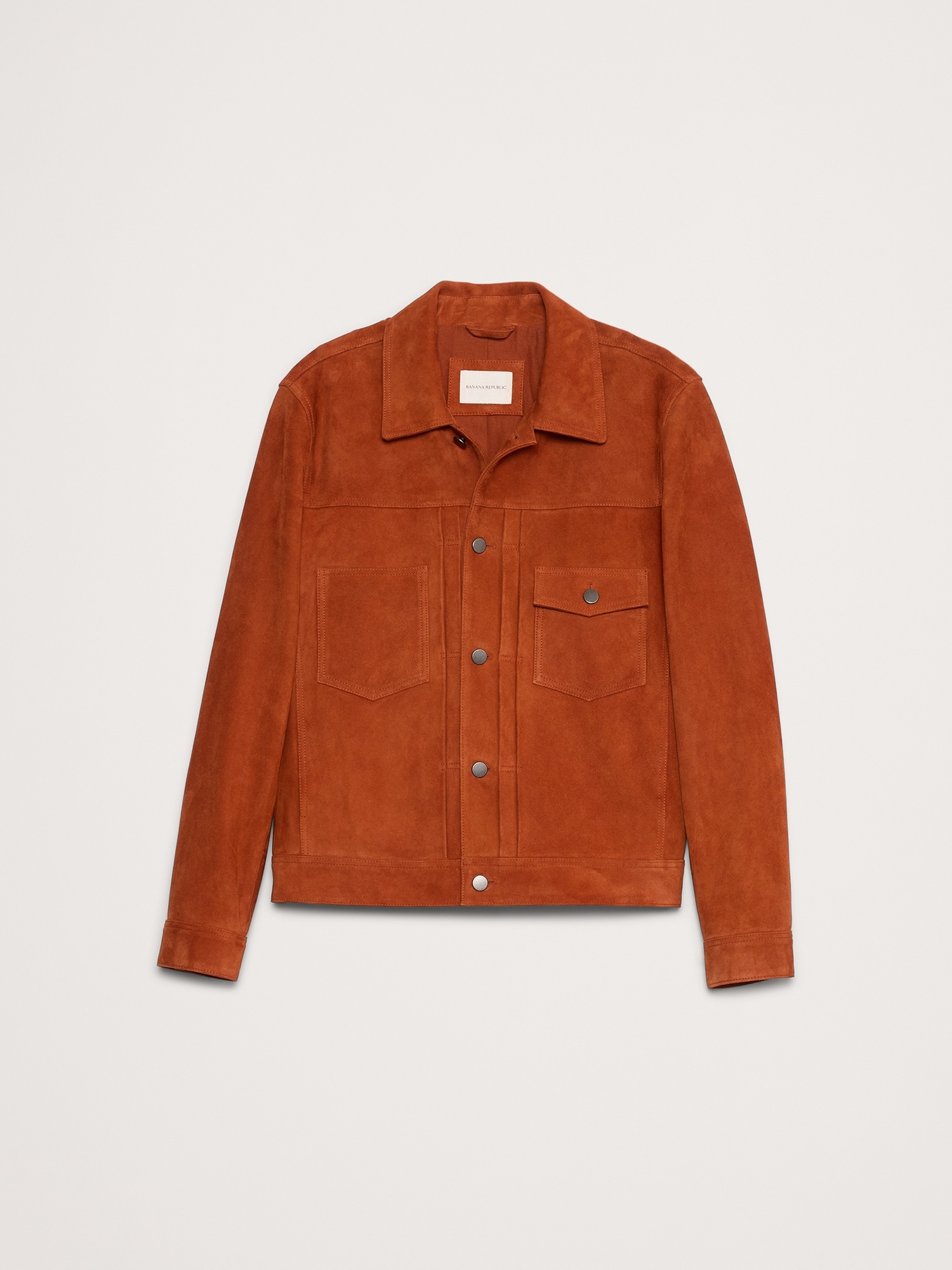 Image number 5 showing, Suede Trucker Jacket