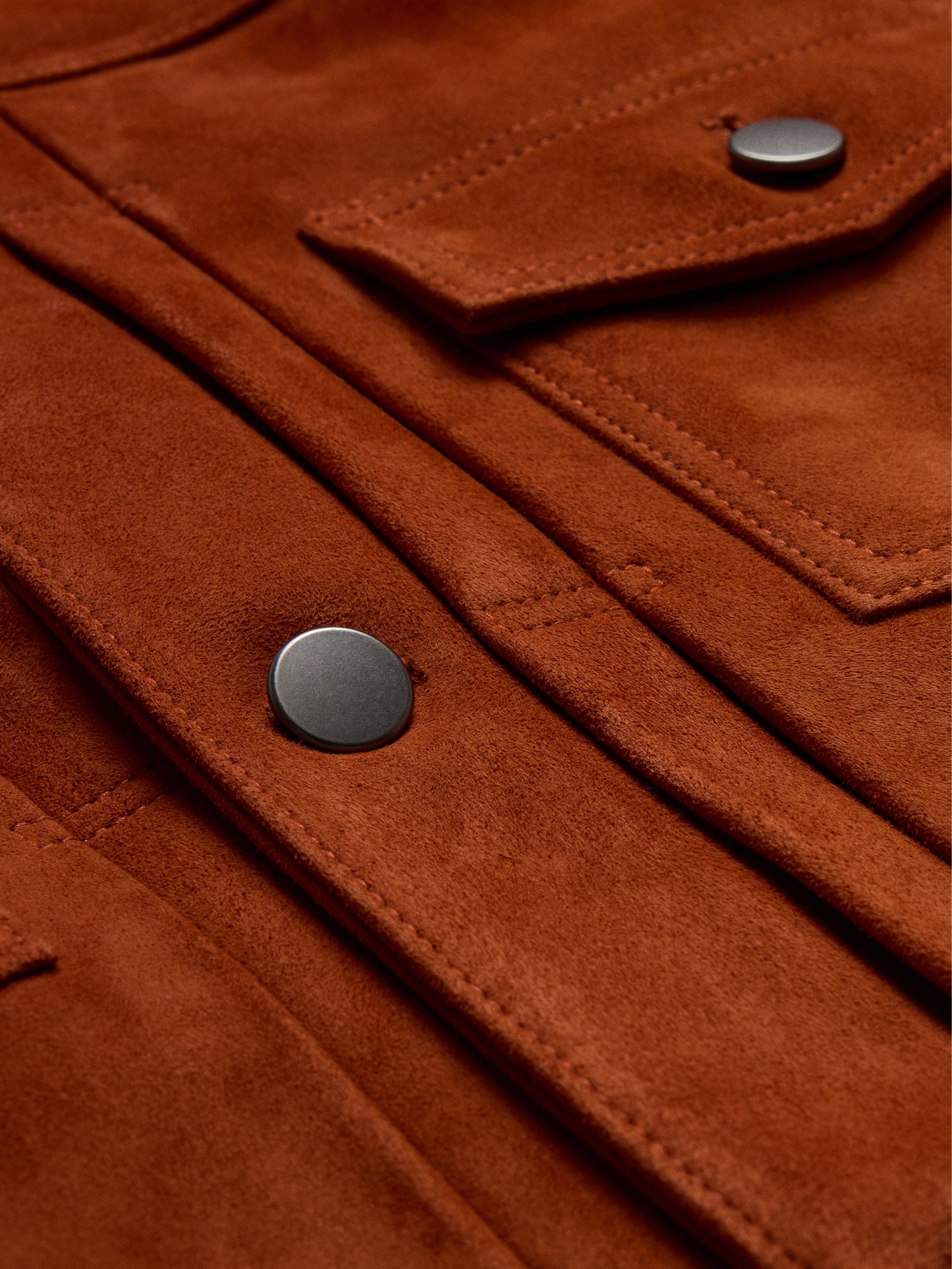 Image number 7 showing, Suede Trucker Jacket