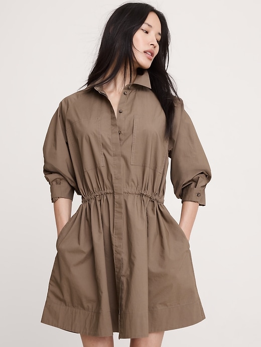 banana republic poplin mini dress Poplin Mini Dress