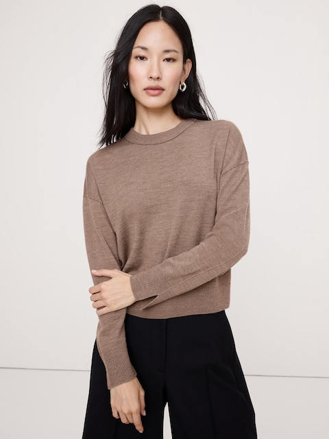 Oversized Merino Crew-Neck Sweater