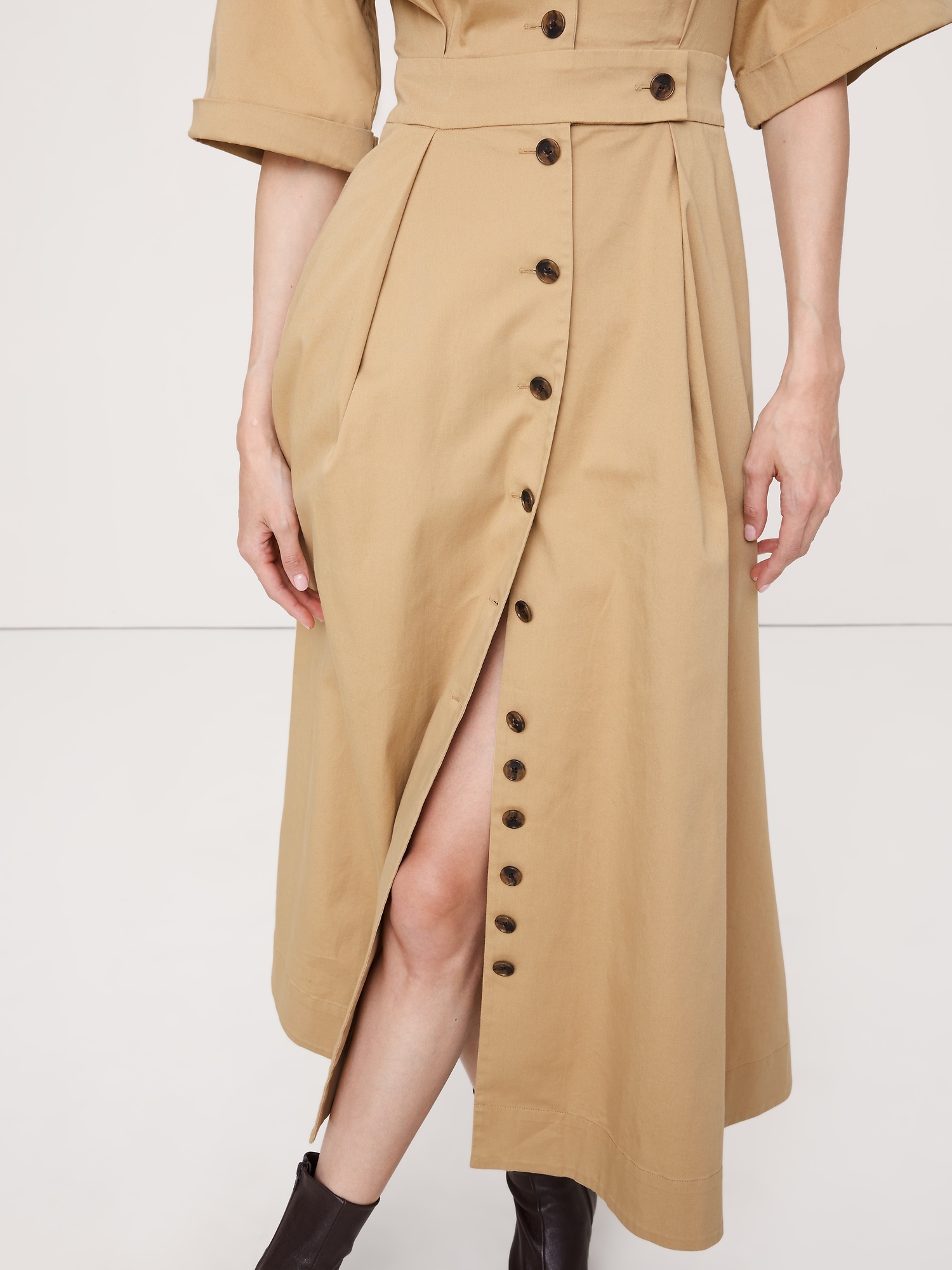 Image number 4 showing, Stretch-Poplin Shirtdress