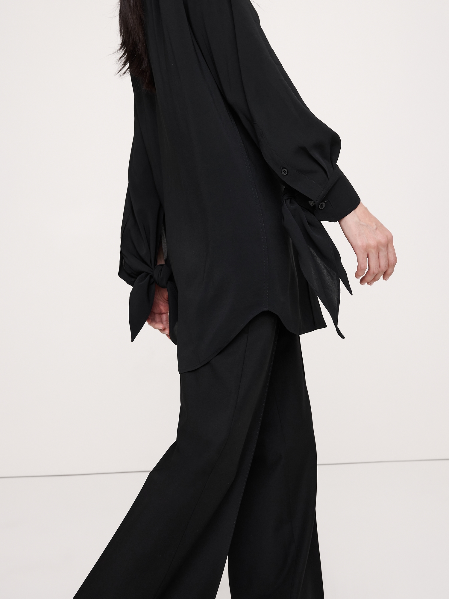 Image number 6 showing, Georgette Tie-Cuff Shirt