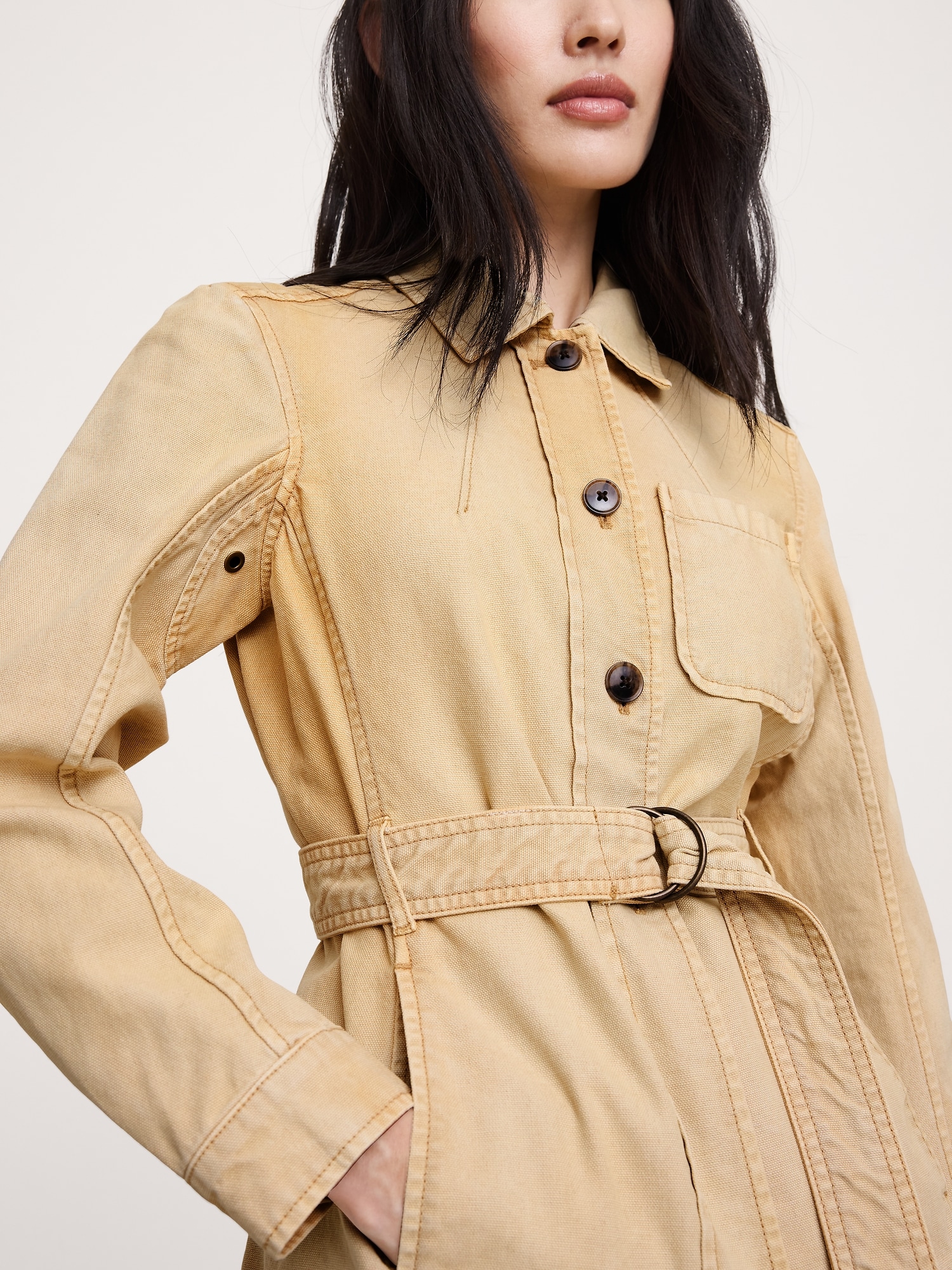 Image number 4 showing, Cotton Canvas Shirt Jacket