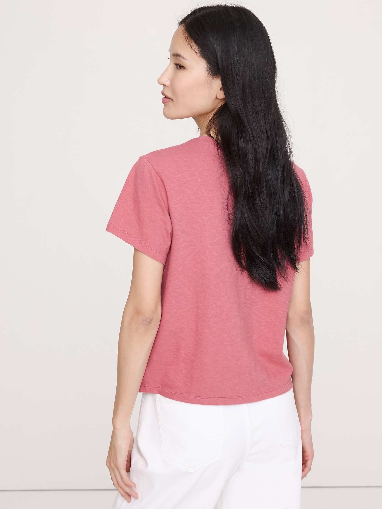 Image number 4 showing, Cotton Slub Crew-Neck T-Shirt