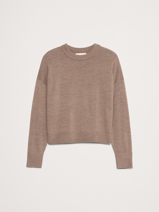 Oversized Merino Crew-Neck Sweater | Banana Republic