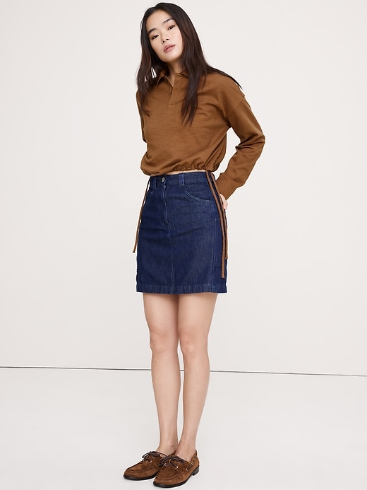 Heavy Cotton Slub Cropped Polo