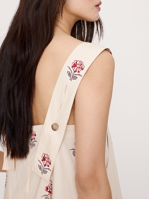 chinese dress ladies Apron Dress in Off White | Wild silk | en
