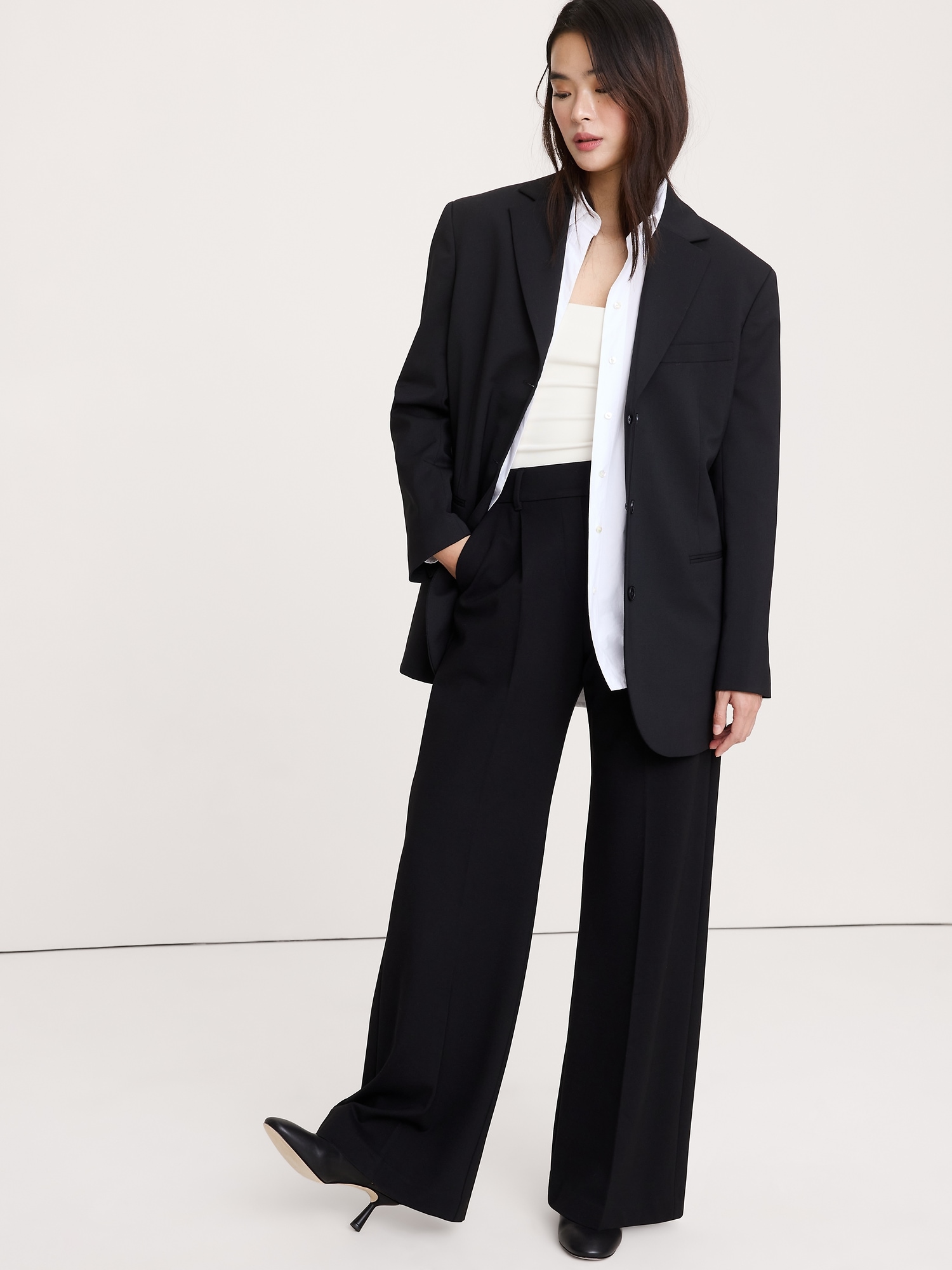Image number 4 showing, Oversized Twill Blazer