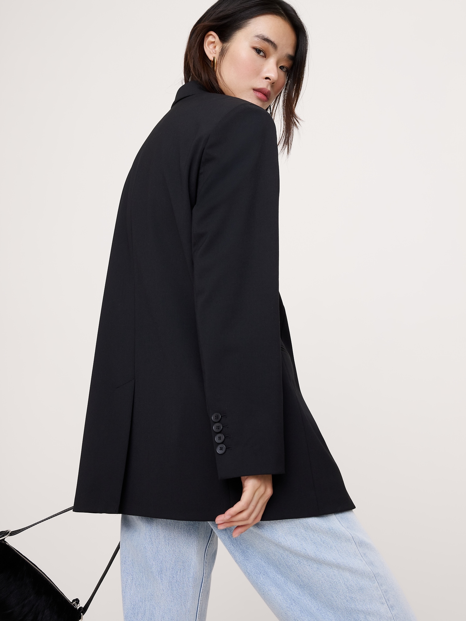 Image number 3 showing, Oversized Twill Blazer