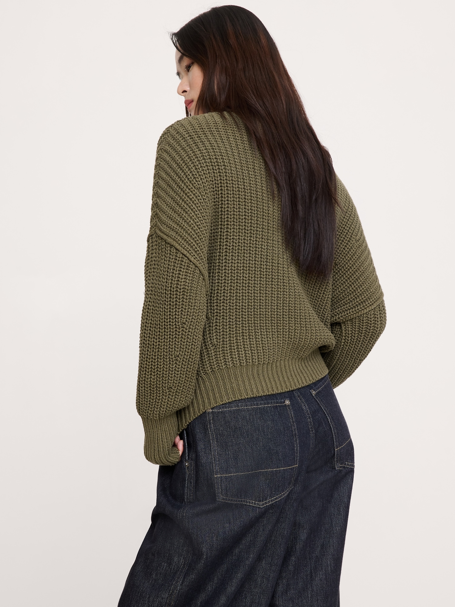 Image number 2 showing, Cotton V-Neck Sweater