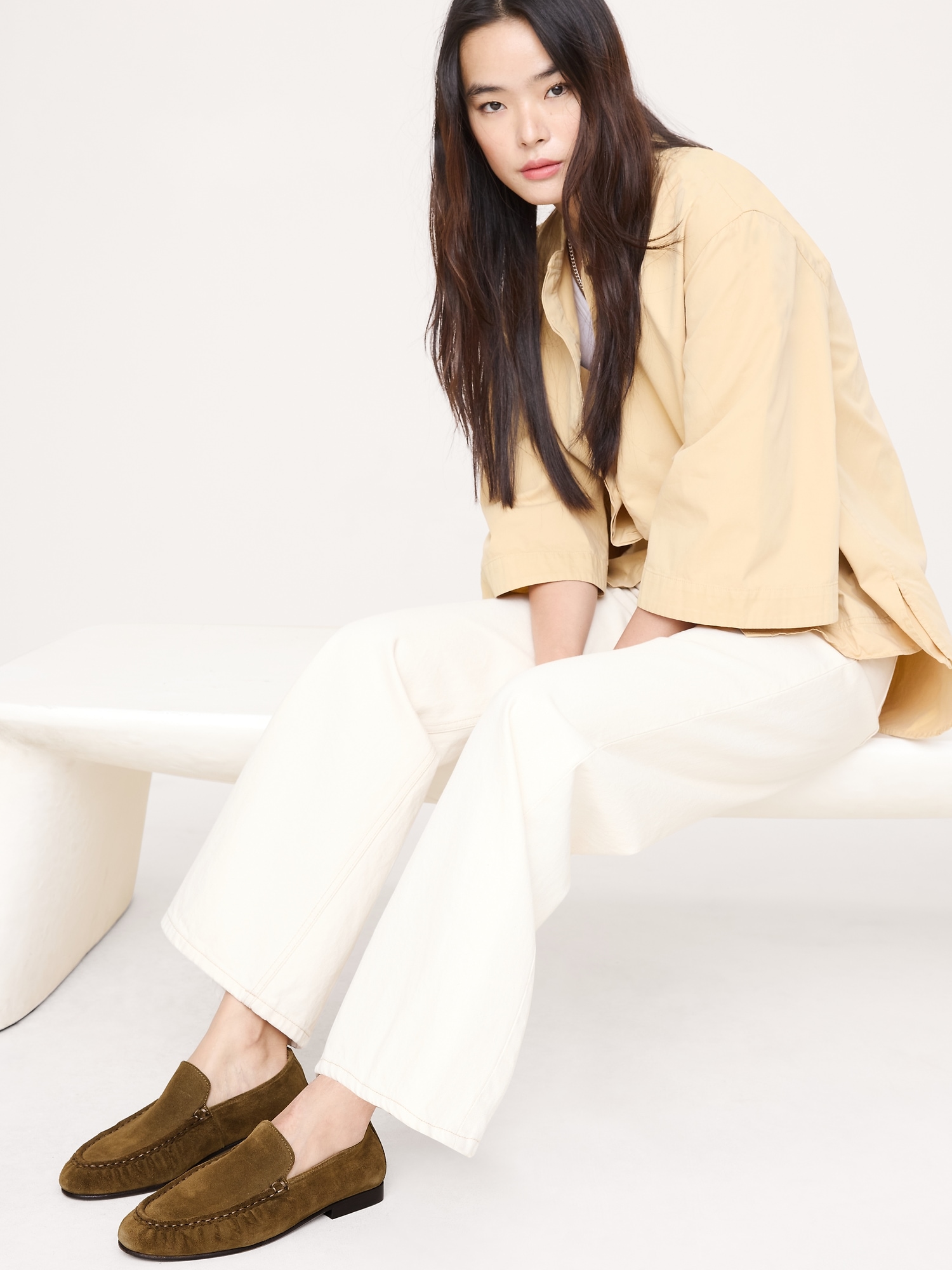 Image number 7 showing, Italian Suede Moc-Toe Loafer