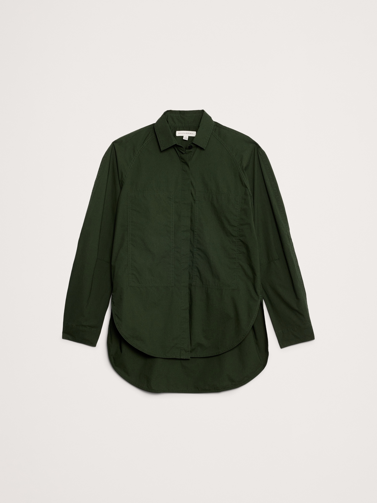Image number 6 showing, Oversized Cotton Poplin Utility Pocket Shirt
