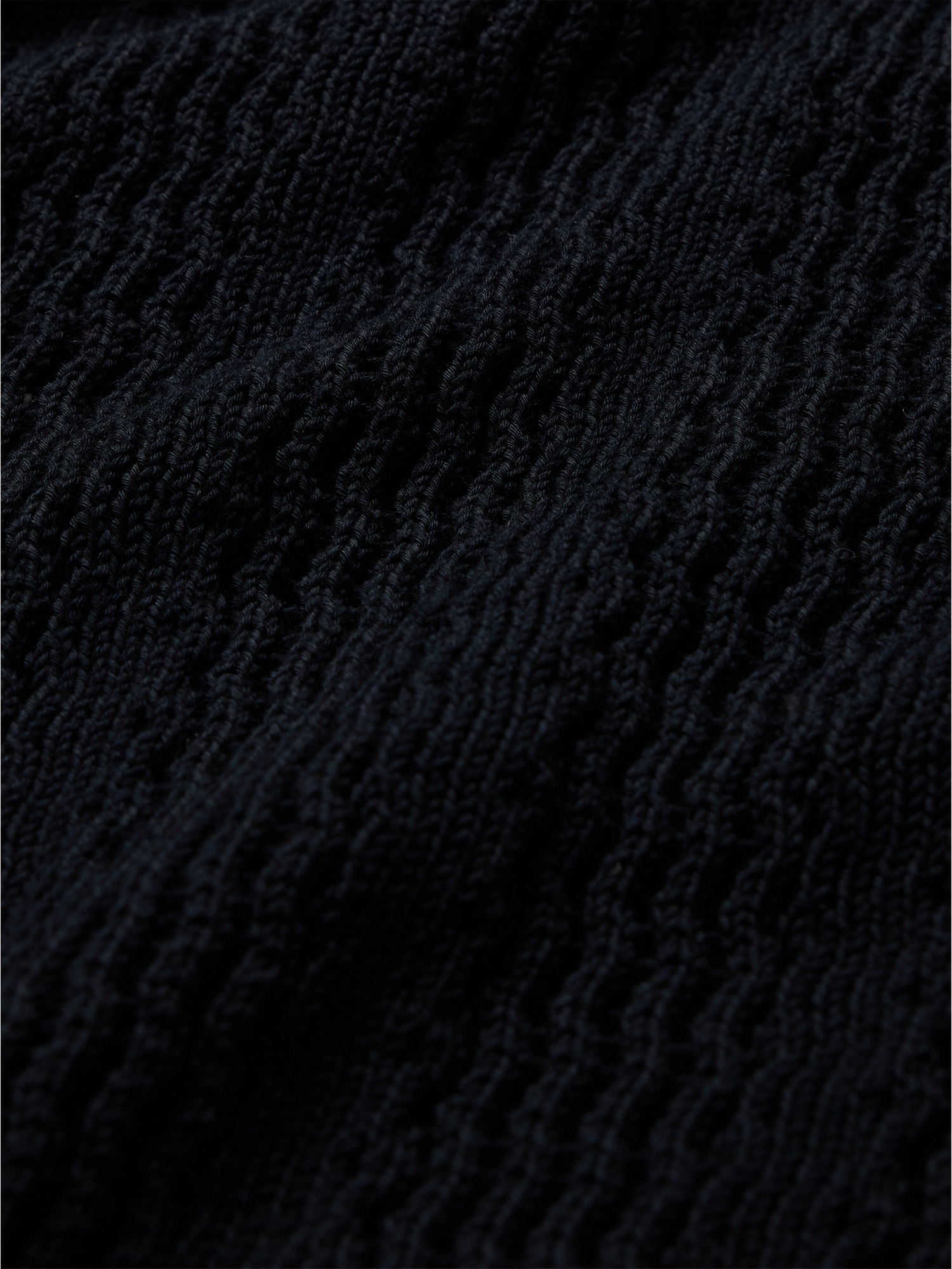 Мужские рубашки Banana Republic Cotton Zig-Zag Sweater Polo, цвет: Чёрный — фото 2