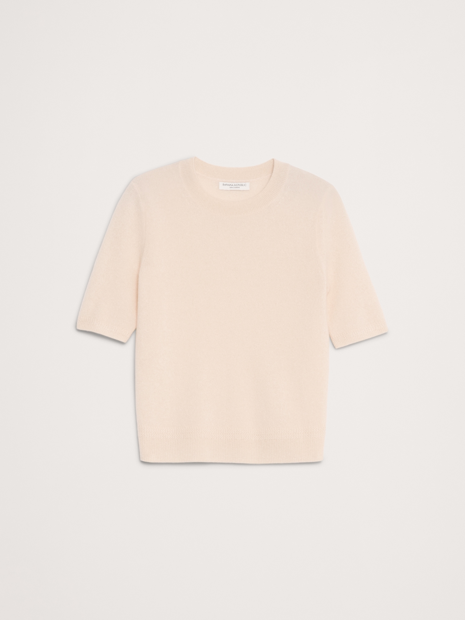 Image number 4 showing, Lightweight Cashmere Short-Sleeve Sweater