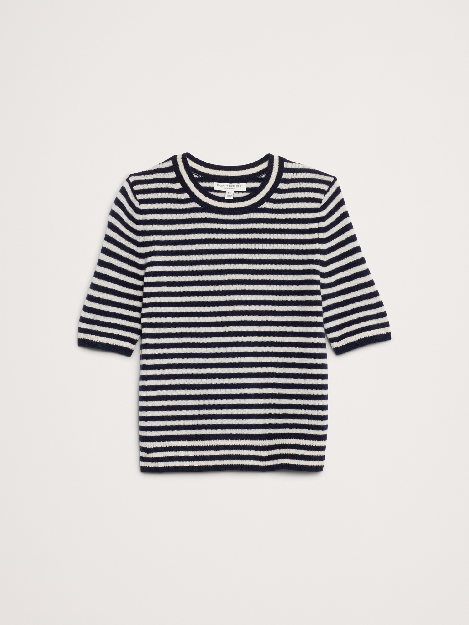 Image number 2 showing, Lightweight Cashmere Short-Sleeve Sweater