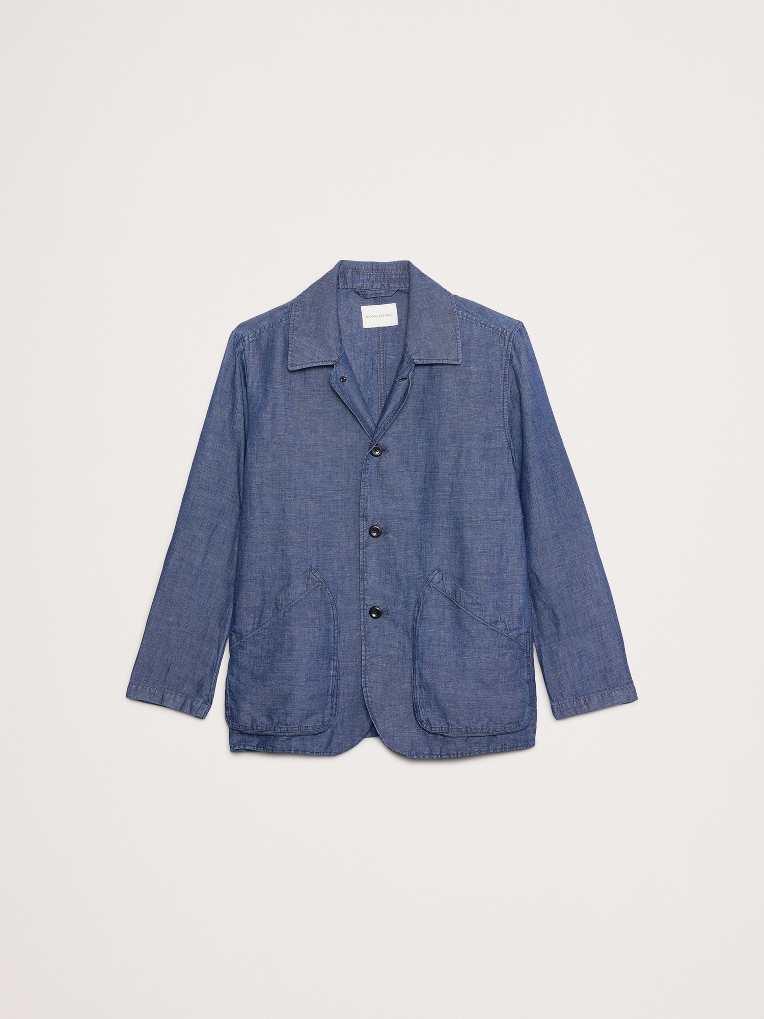 Мужская куртка Banana Republic Chambray Walking, цвет: Индиго синий — фото 4