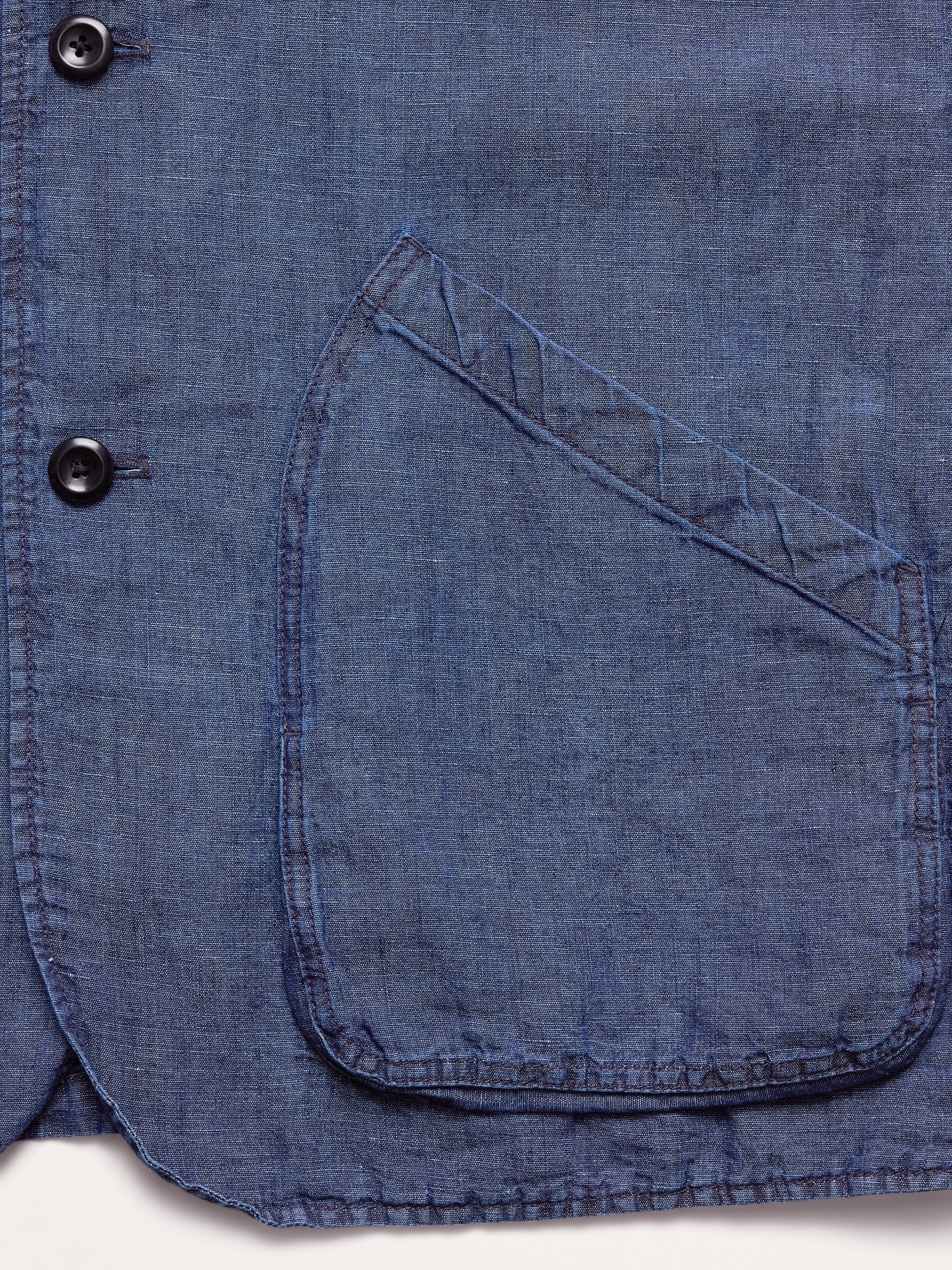 Мужская куртка Banana Republic Chambray Walking, цвет: Индиго синий — фото 6