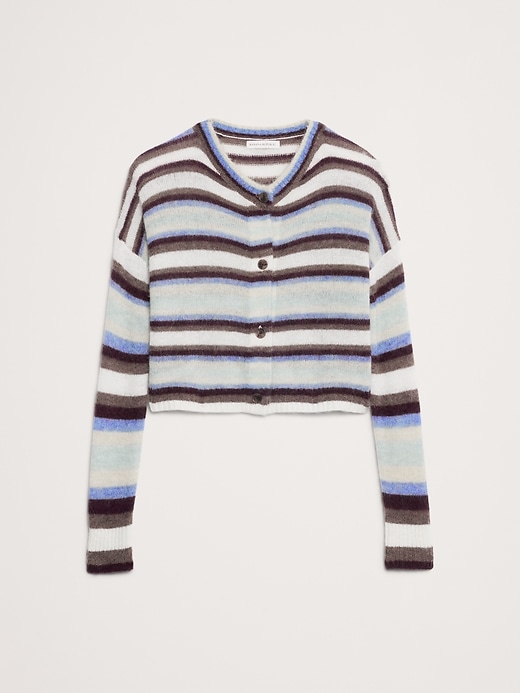 Italian Alpaca-Blend Cropped Cardigan | Banana Republic