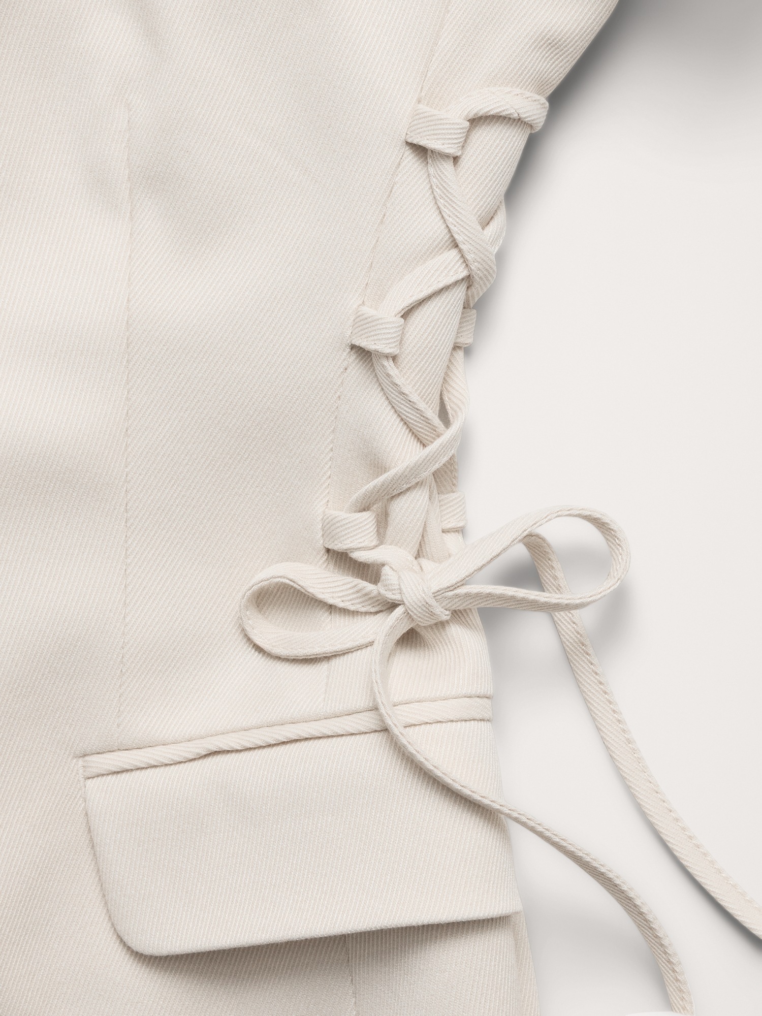 Женский пиджак Banana Republic Hourglass Corset Blazer, цвет: Кремовый белый — фото 6