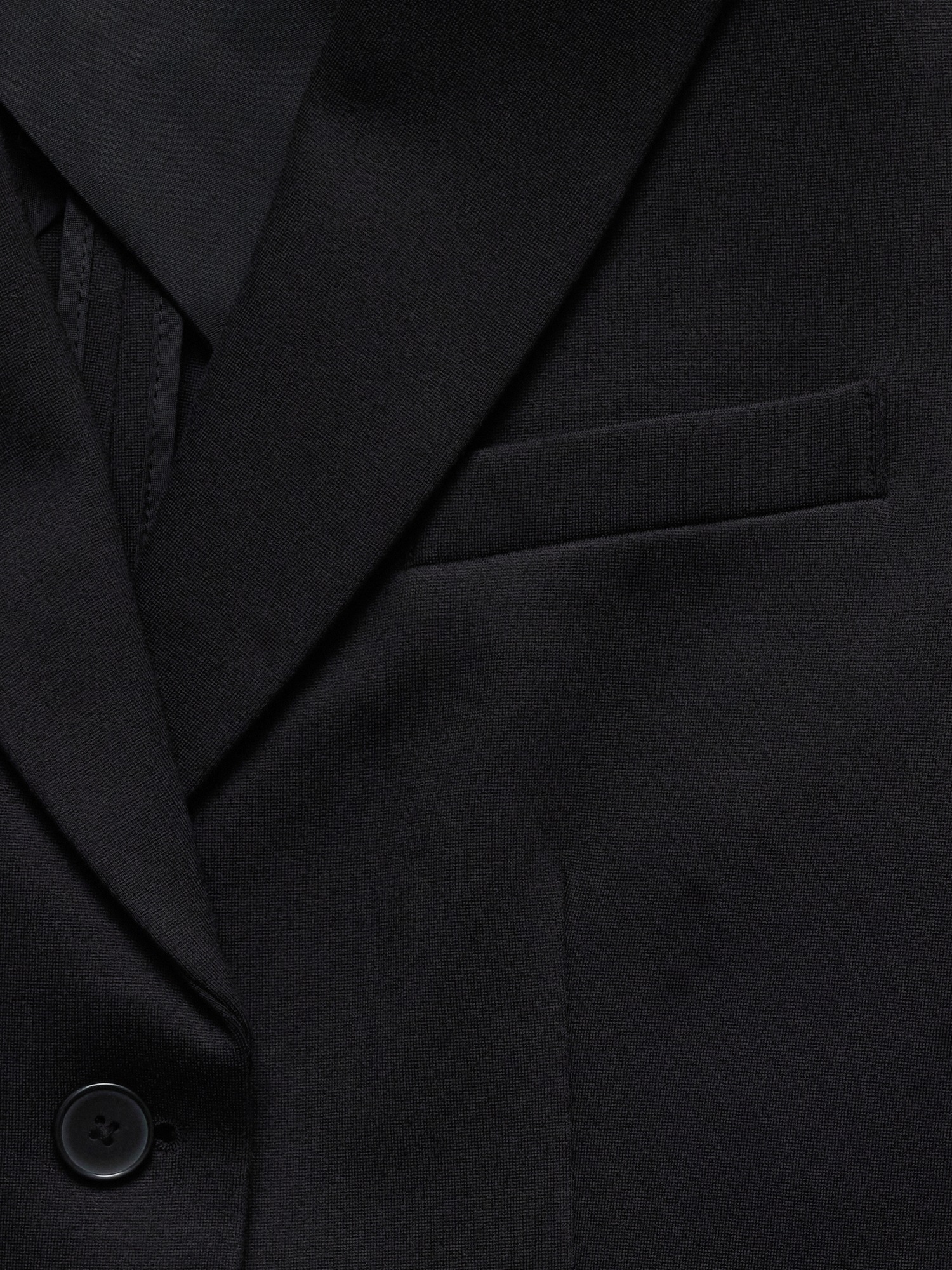 Женский пиджак Banana Republic Slim Everywhere Ponte Blazer, цвет: Чёрный — фото 6
