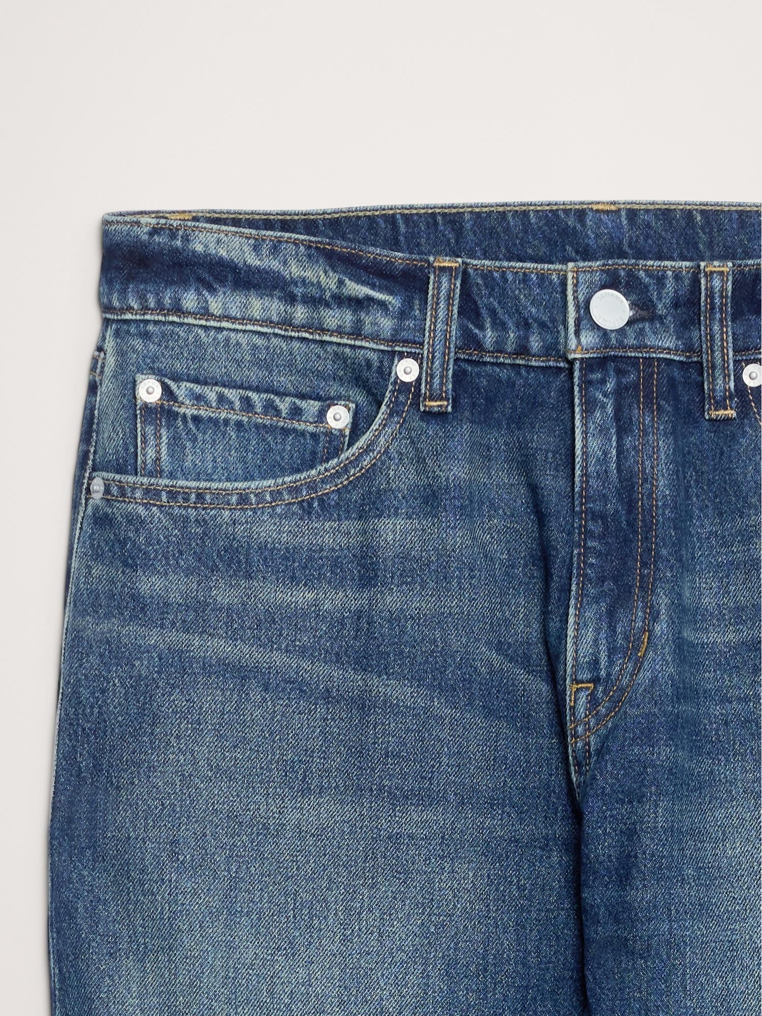 Мужские джинсы Banana Republic Classic Bootcut Jean in 100% Cotton, цвет: Средняя варка — фото 5