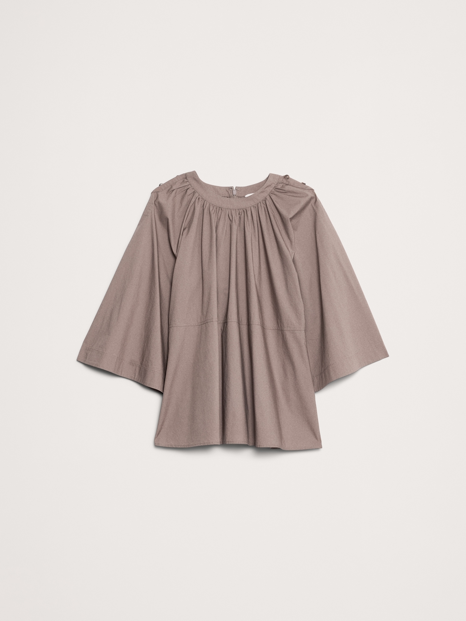 Image number 7 showing, Cotton Poplin Convertible Trapeze Top