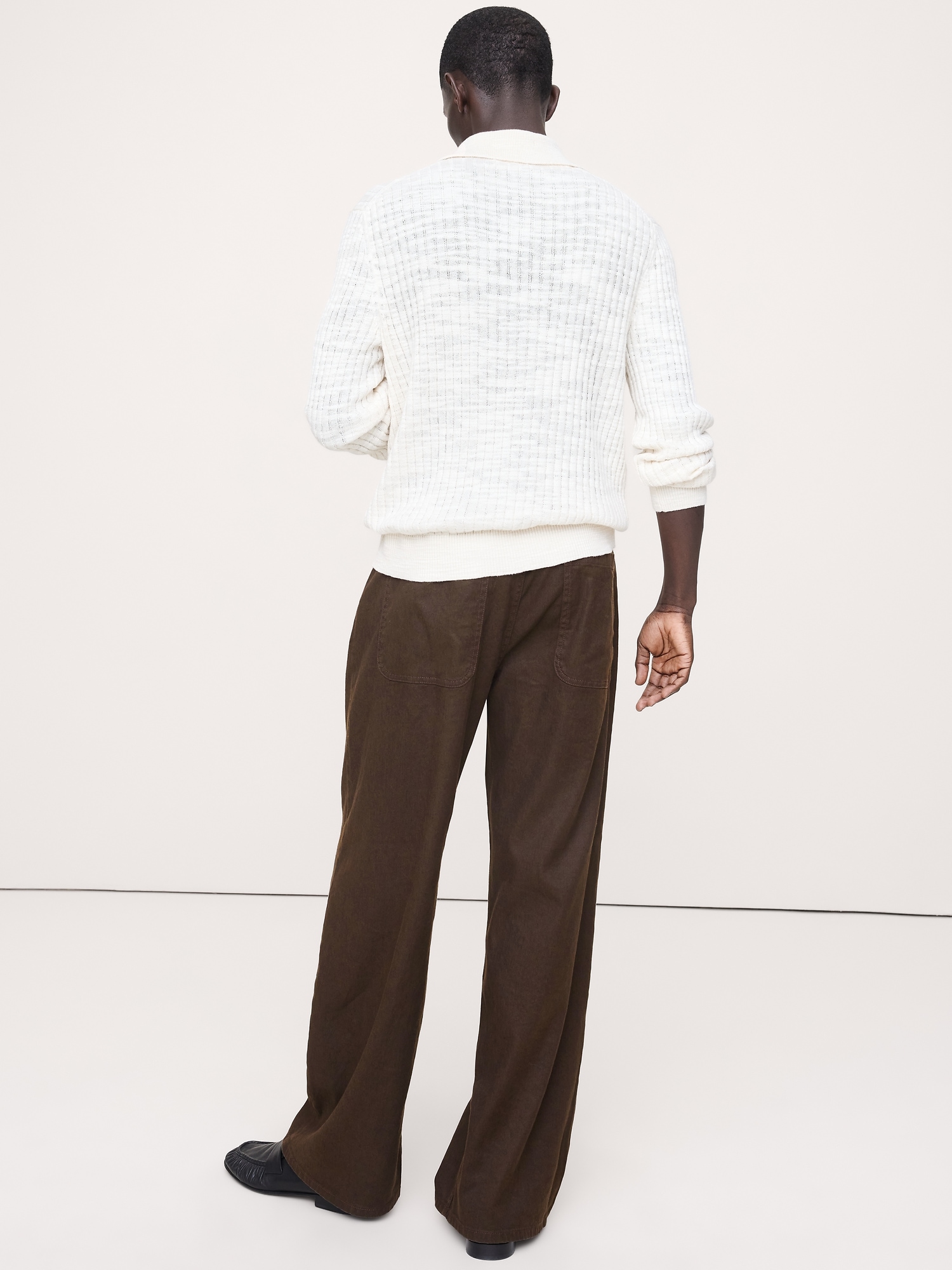 Image number 2 showing, Loose Italian Linen-Cotton Pull-On Pant
