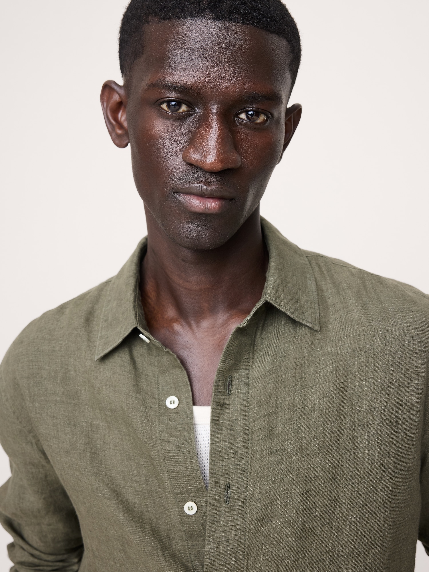 Image number 3 showing, Slim-Fit Linen Shirt