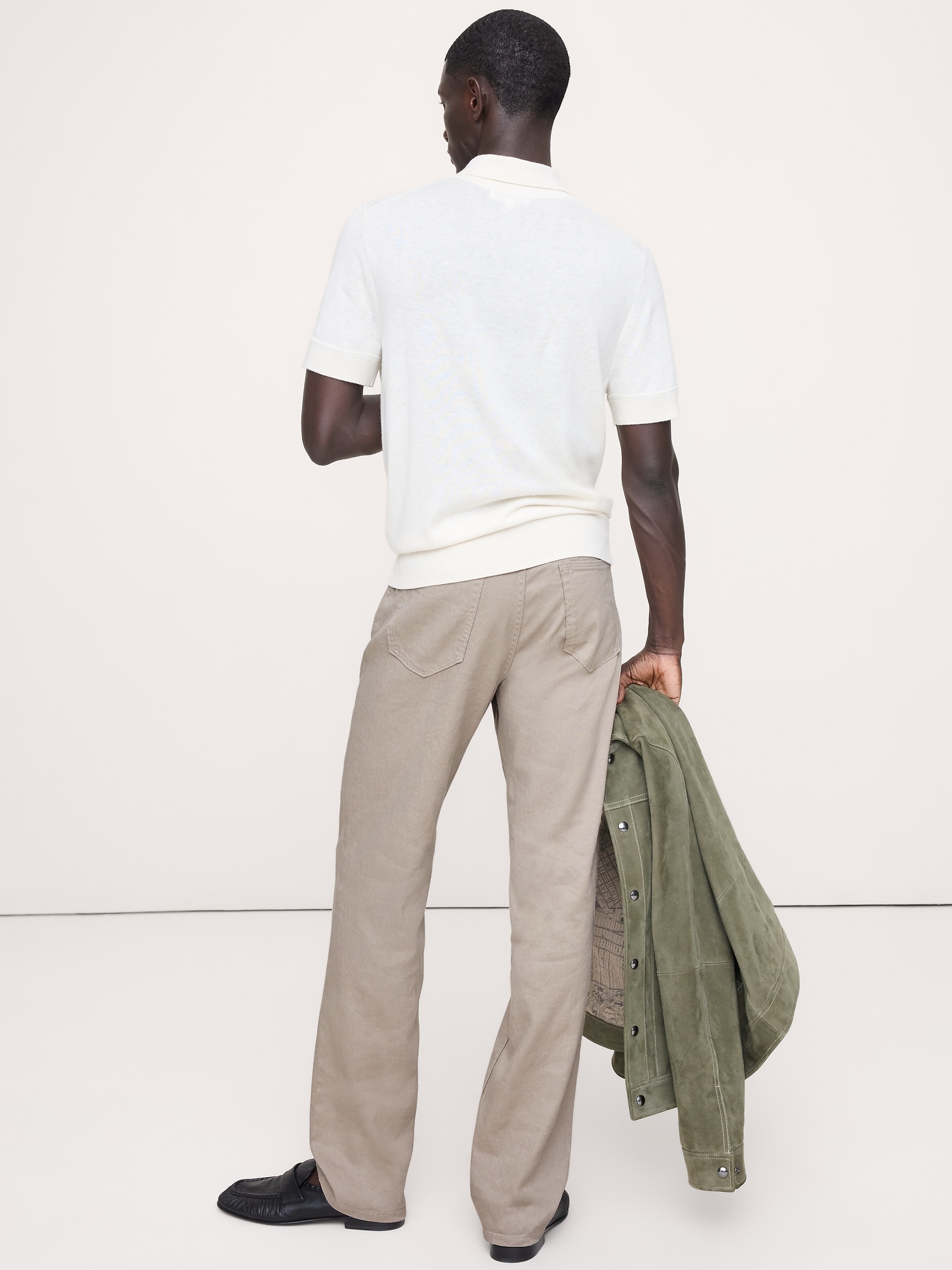 Image number 2 showing, Straight Linen-Cotton Traveler Pant